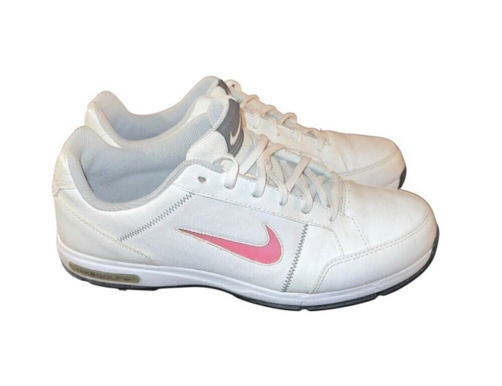 Nike Golf Remix Jr. Golf Shoes White Pink Youth Size 6Y 379211-101